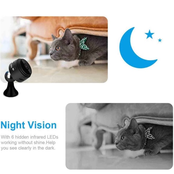 Mini Wireless Hidden Camera WiFi IP Home Security DVR Night Vision HD USB 1080P - Picture 7 of 12